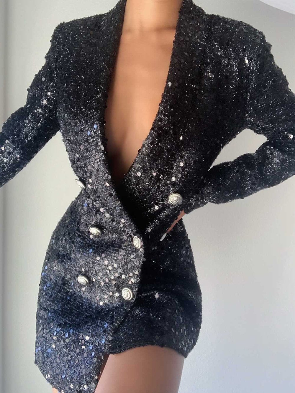 SAMO Sequins Blazer Dress 10