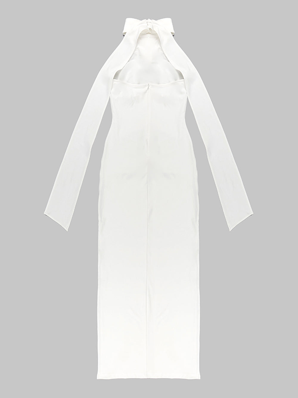 Rosette One-Shoulder Ruched Column Maxi Dress 5