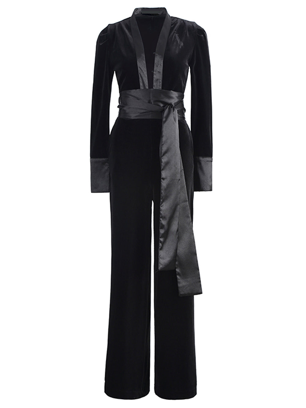 Black Velvet Jumpsuit