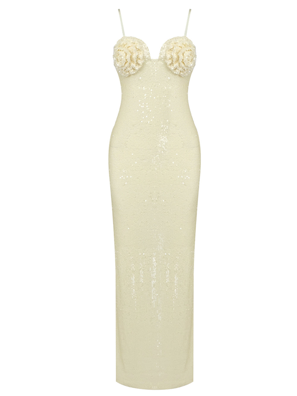 Sequin V-Neck Spaghetti Strap Mini Bodycon Dress