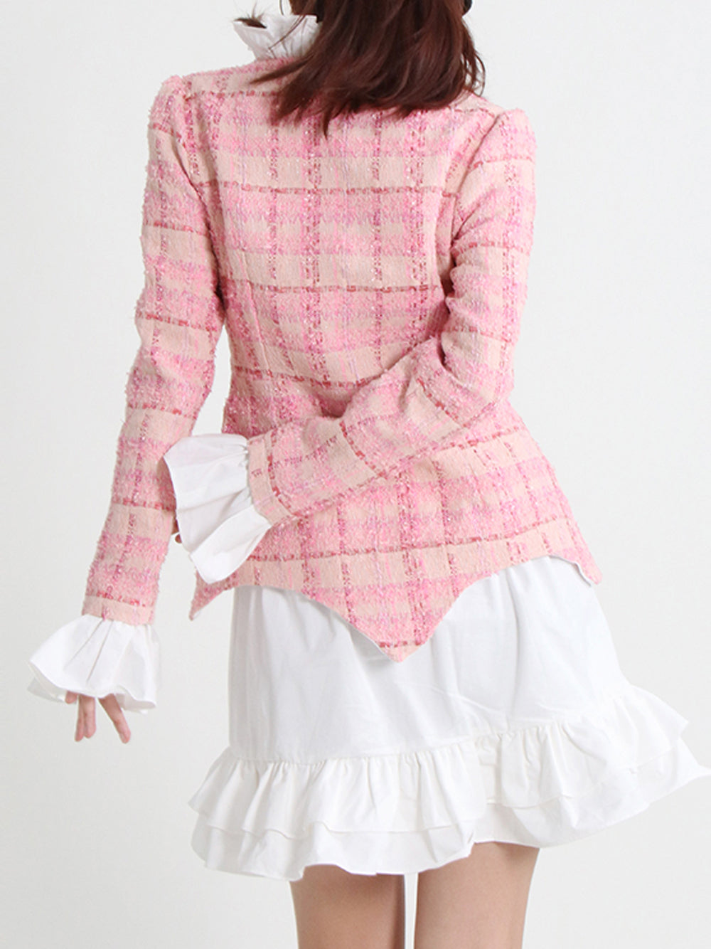 SANE Tweed Dress & Skirt Set in Pink 5