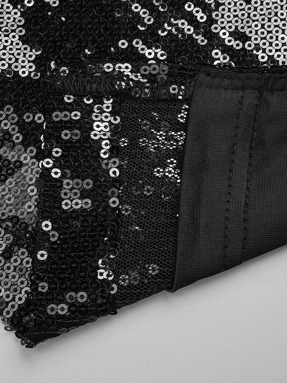 Sequin Strapless Sweetheart Corset 3D Floral Bodycon Maxi Gown - View 17