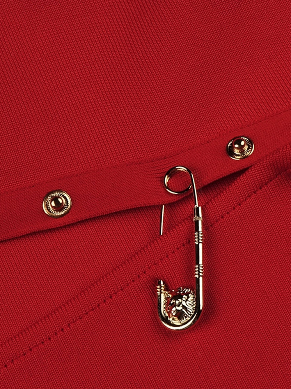 BRIGHTON Slit Dress in Red