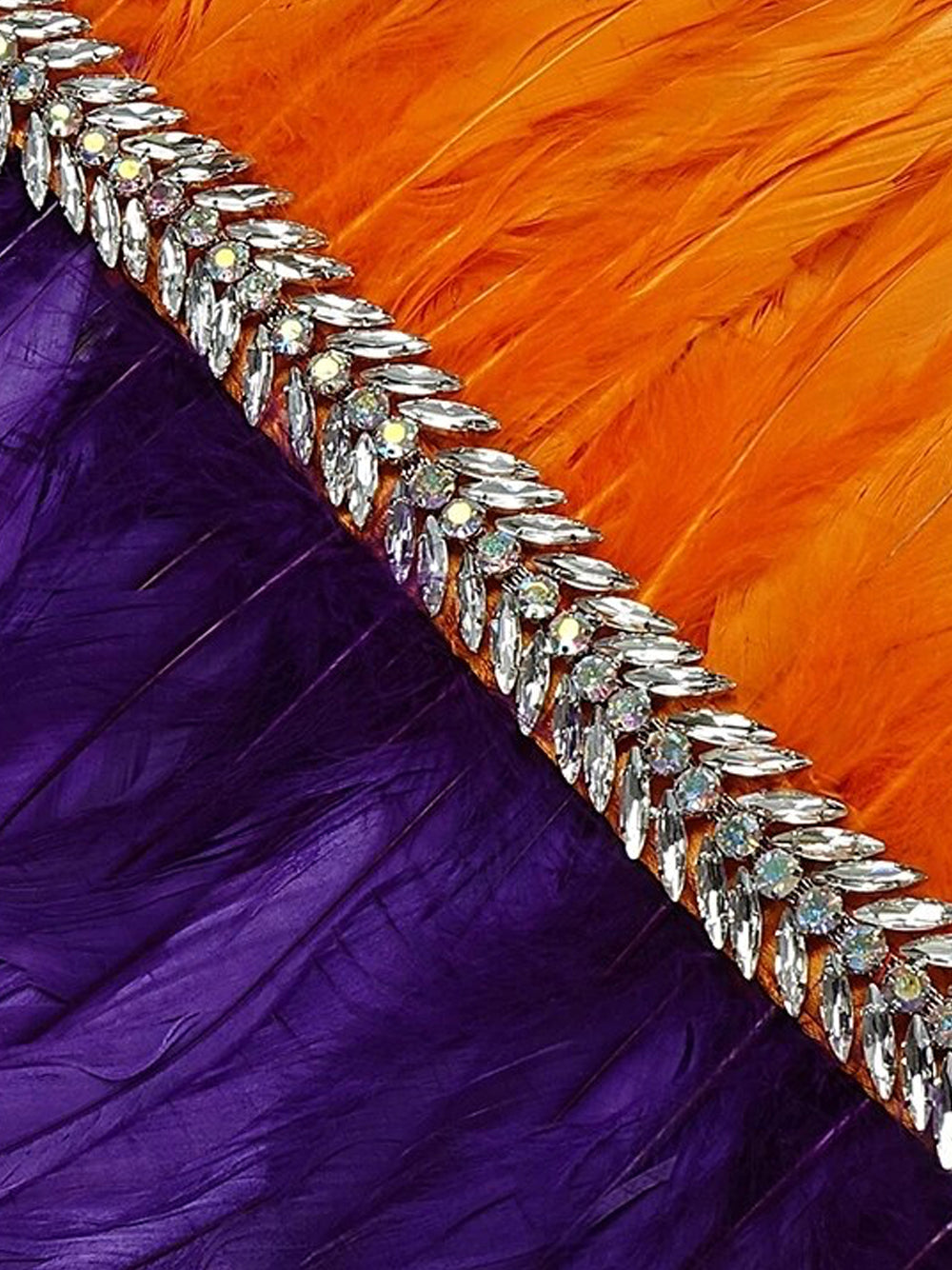 Strapless Feather-Trim Rhinestone-Belt Mini Dress 6