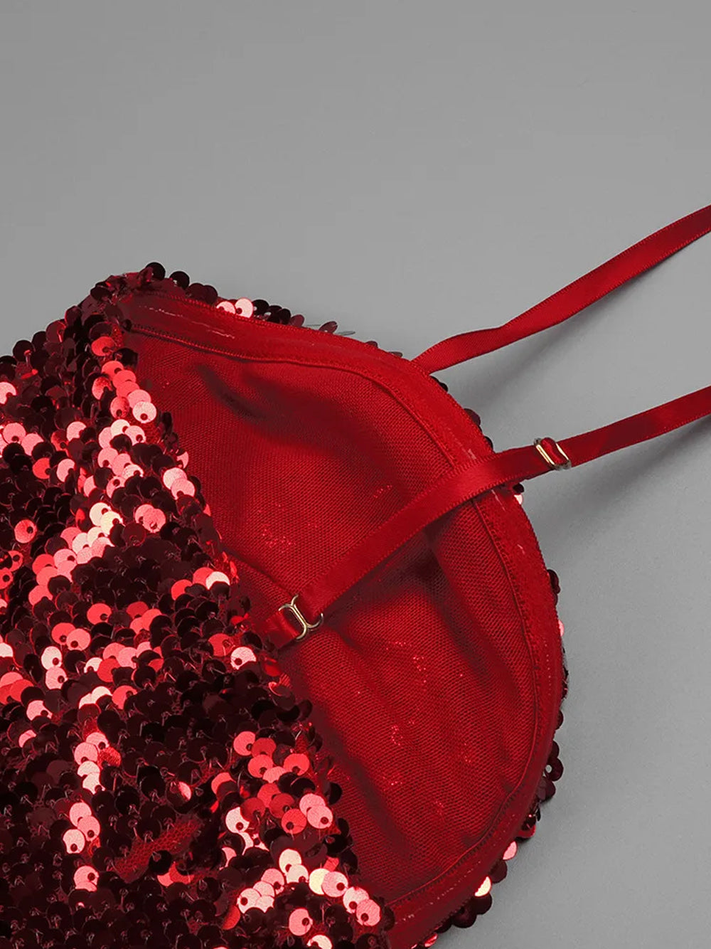 UMMA Sequins Maxi Dress in Red