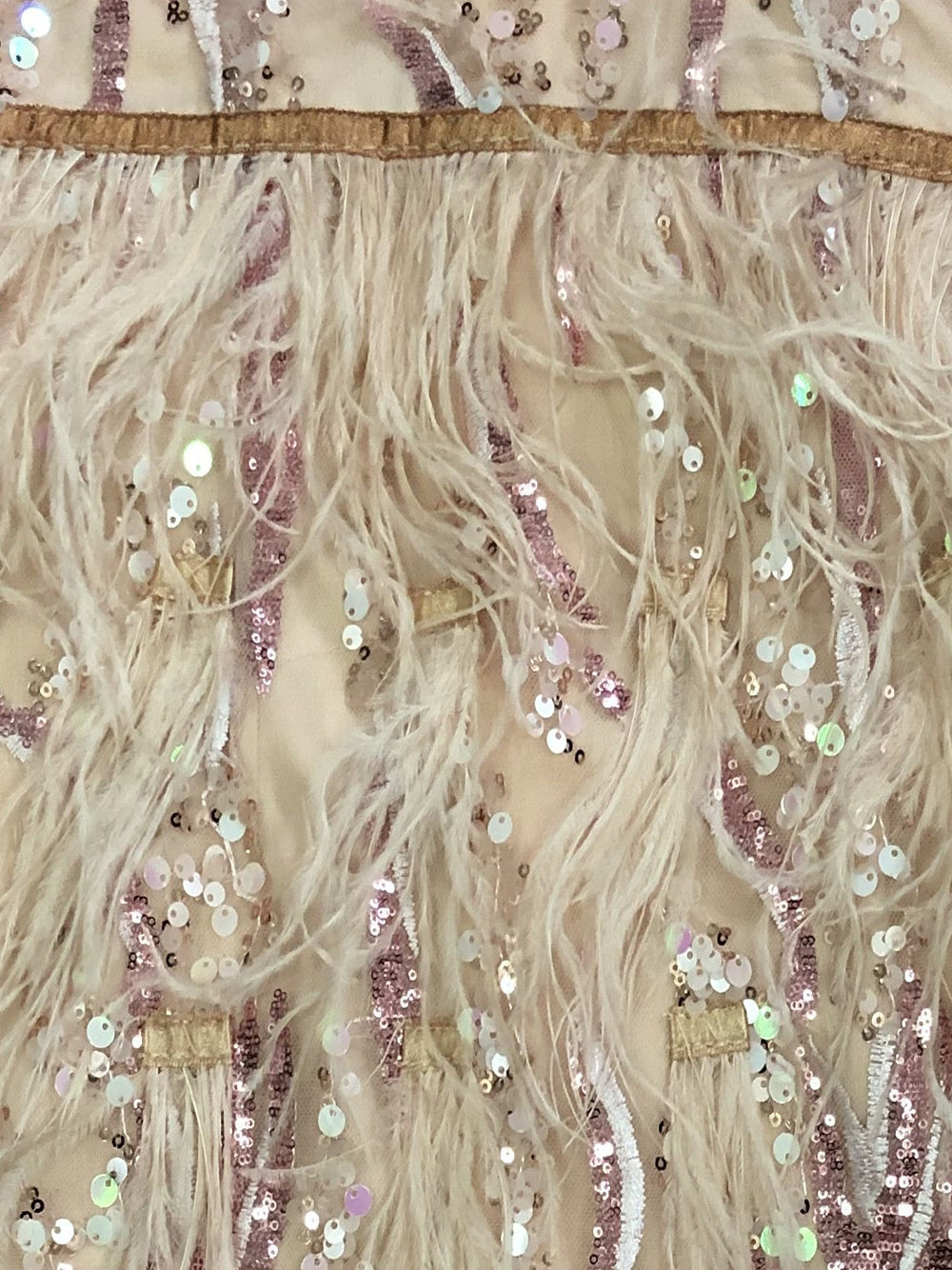 Sequin Strapless Sweetheart Bustier Feather Mini Dress - View 7