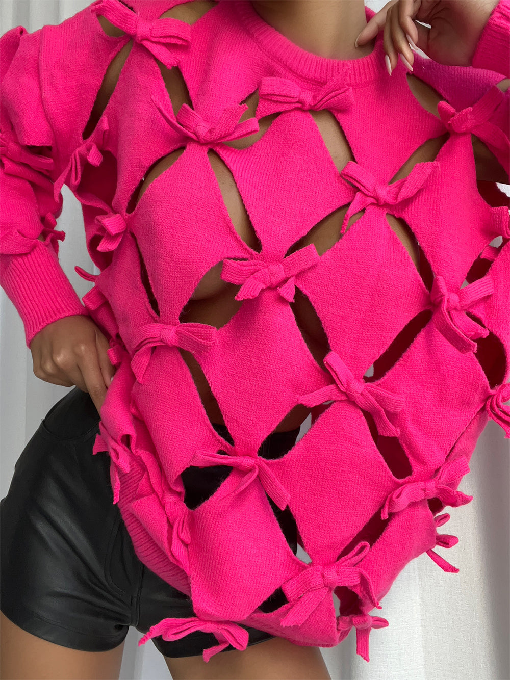 REINE Cut Out Sweater