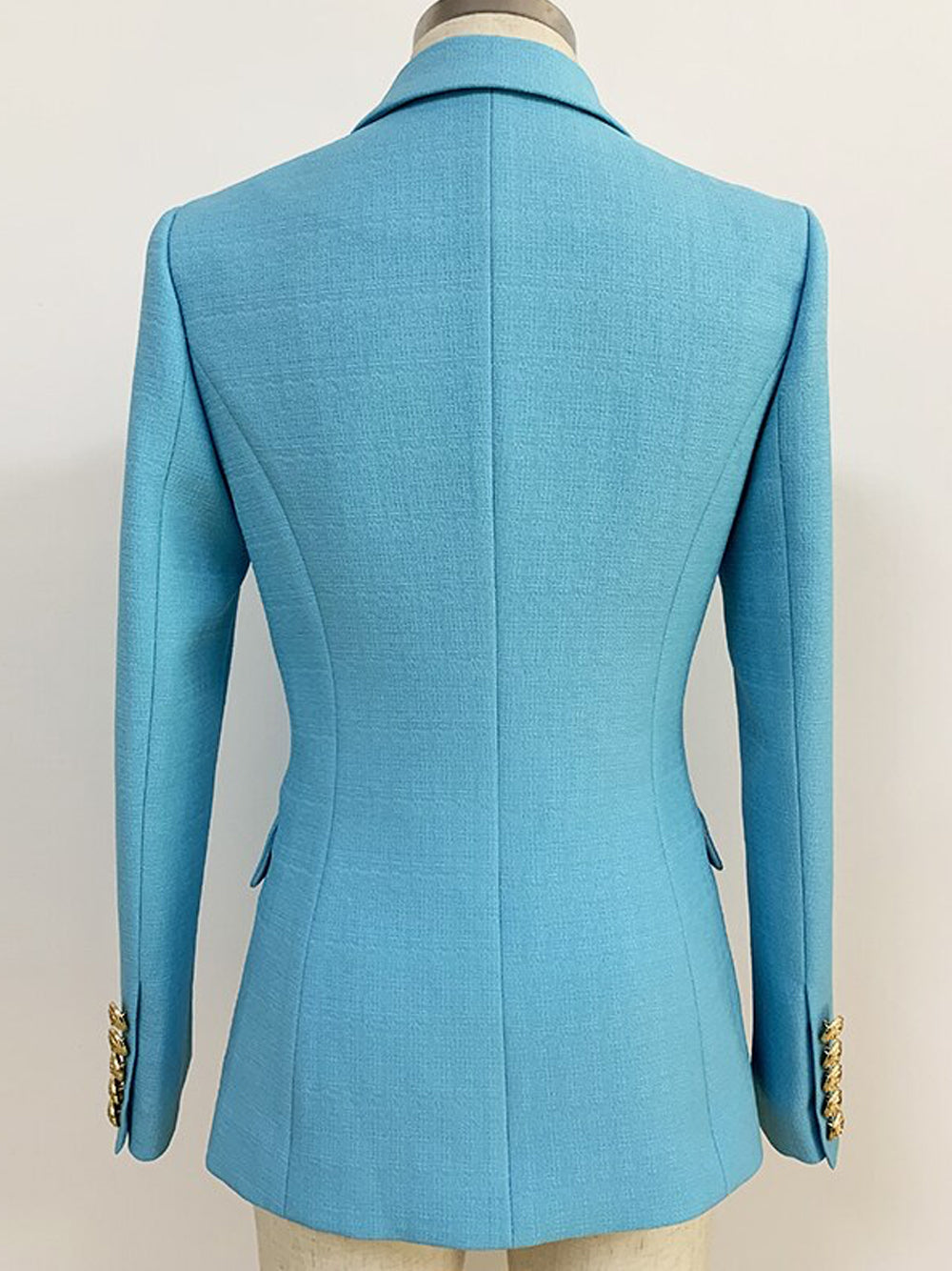 Double-Breasted Blazer in Light Blue 2