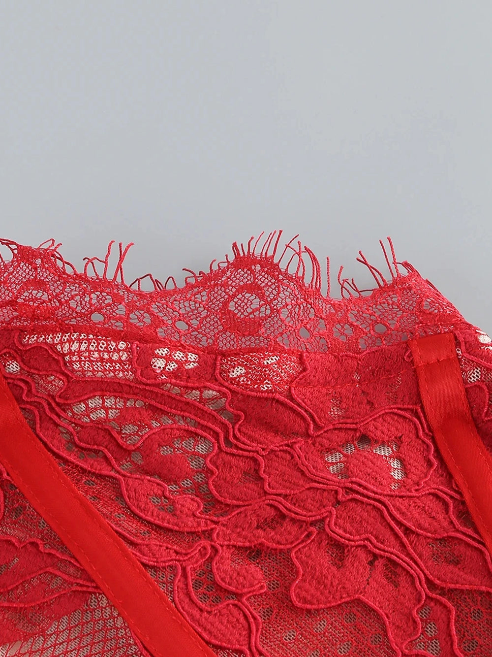 Strapless Eyelash Lace Corset Ruched Mini Dress 18