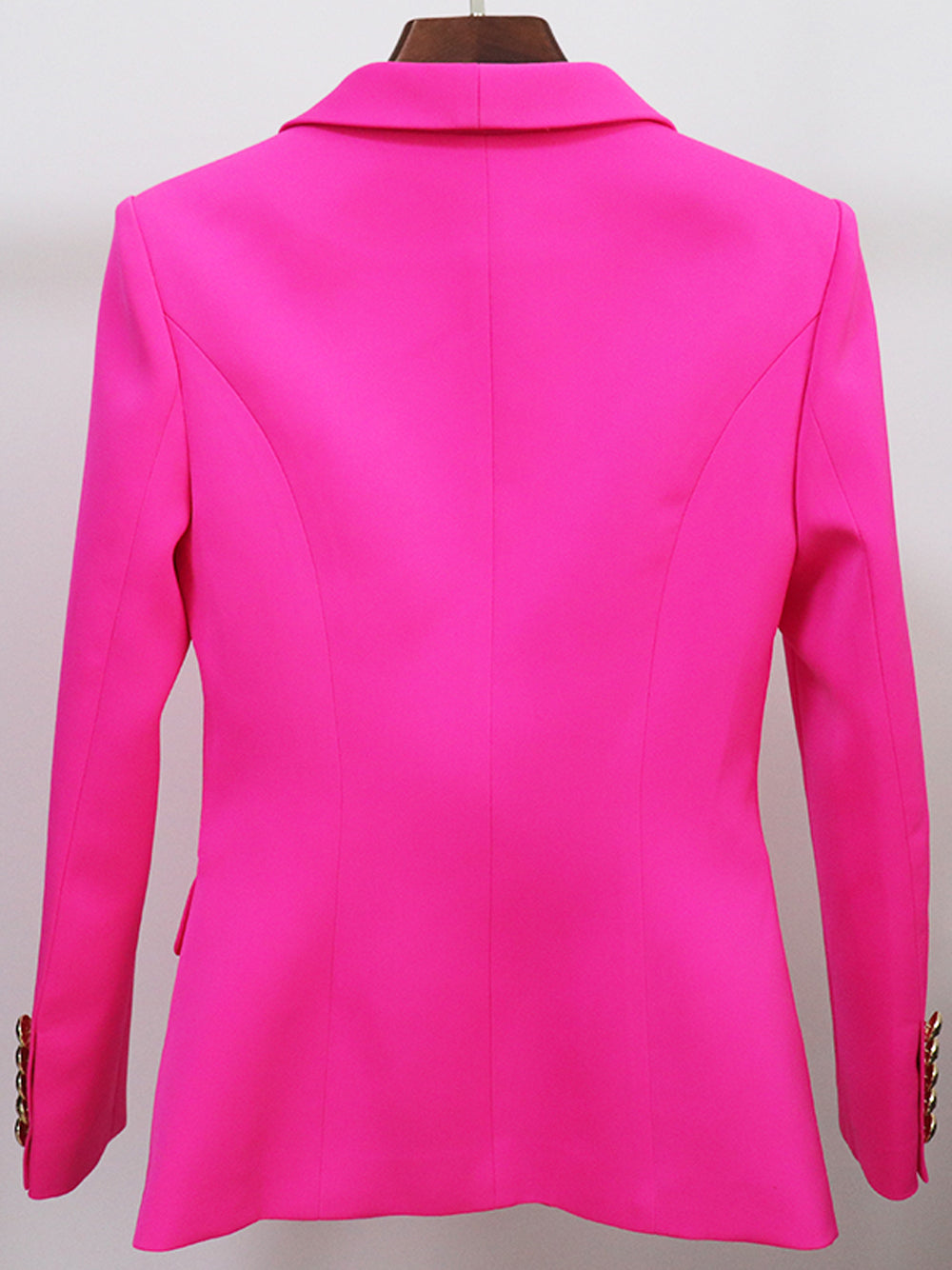 Oversized Fuchsia Double Breasted Blazer 5