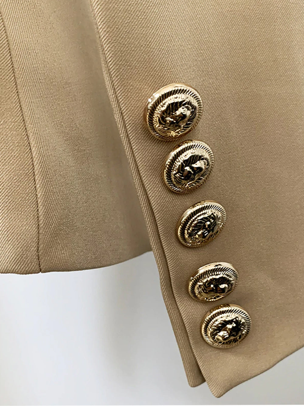 PENELOPE Double-Breasted Blazer in Beige 10