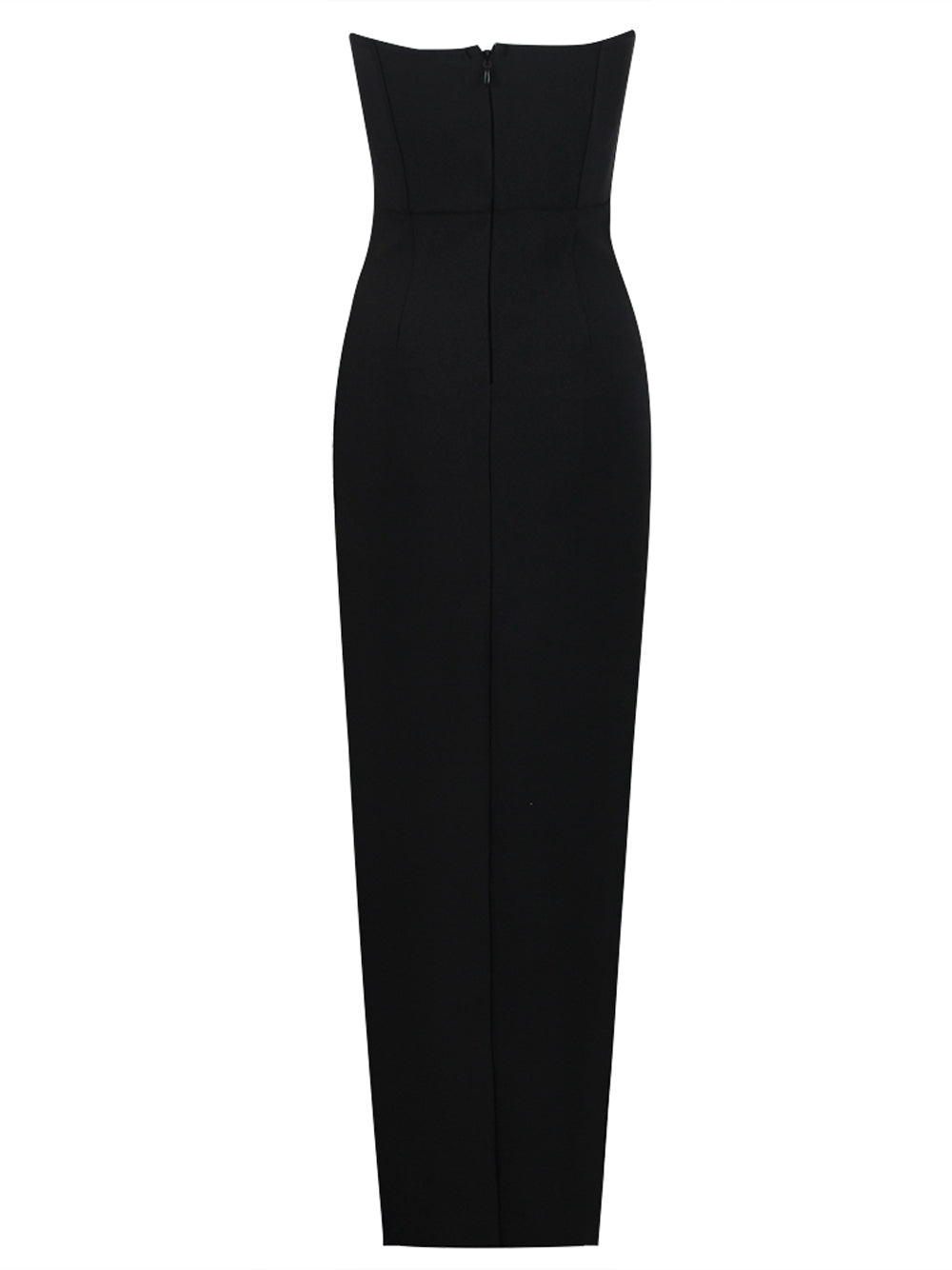 Crystal Appliqué Strapless Sweetheart Column Gown 16