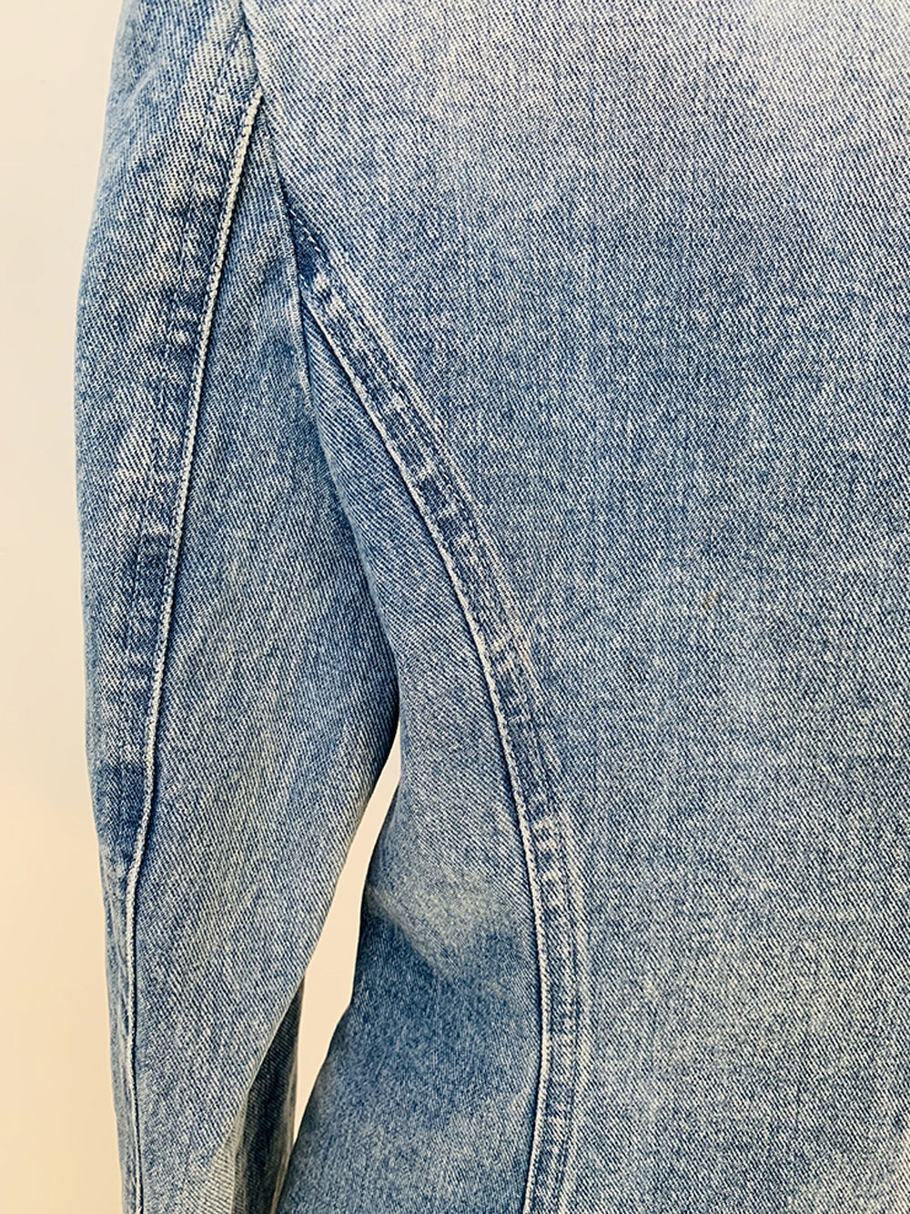 Double Breasted Denim Blazer 17