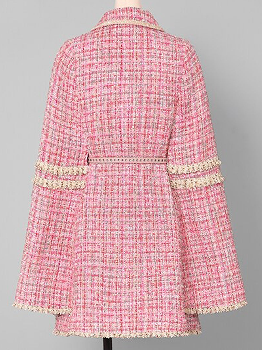 TRIBECA Tweed Cloak Coat