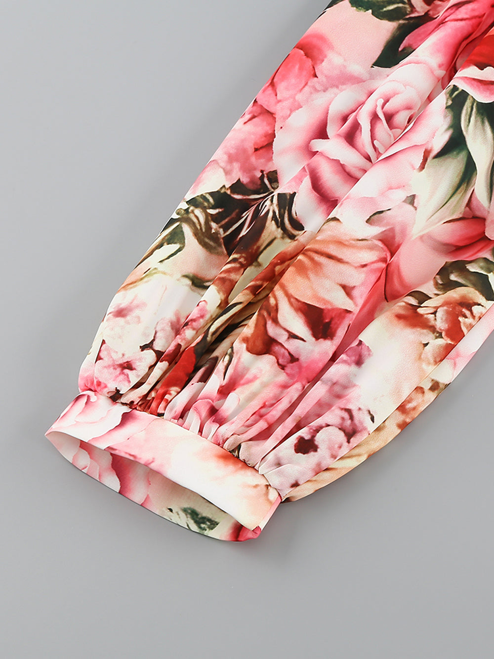 Floral Print One-Shoulder Cutout Ruffle Maxi Dress 14