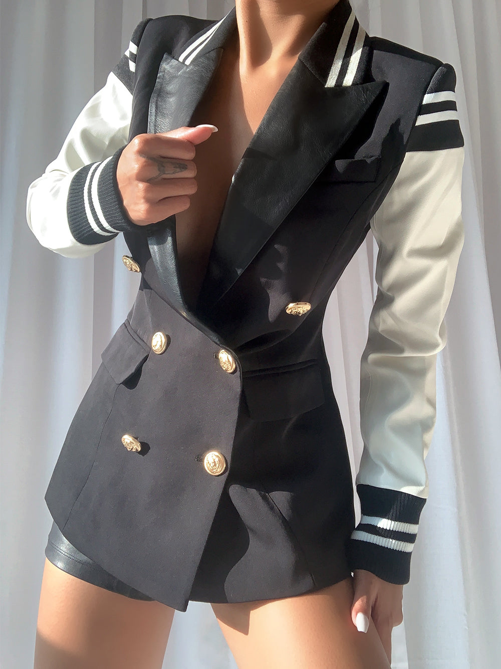 Fitted Stripe Detail Jacket 6