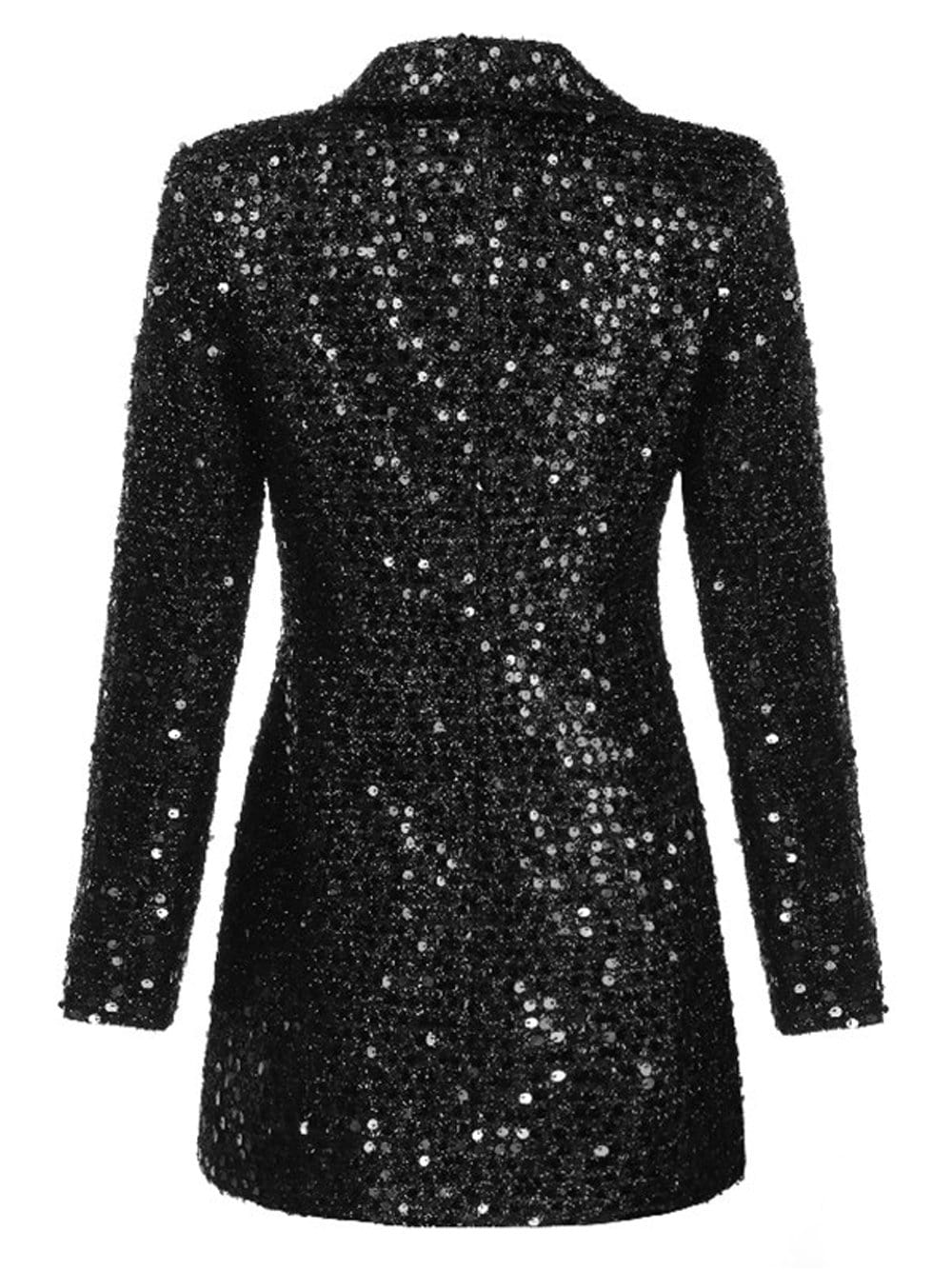 ELEMENTS Double-Breasted Sequins Blazer Dress 6