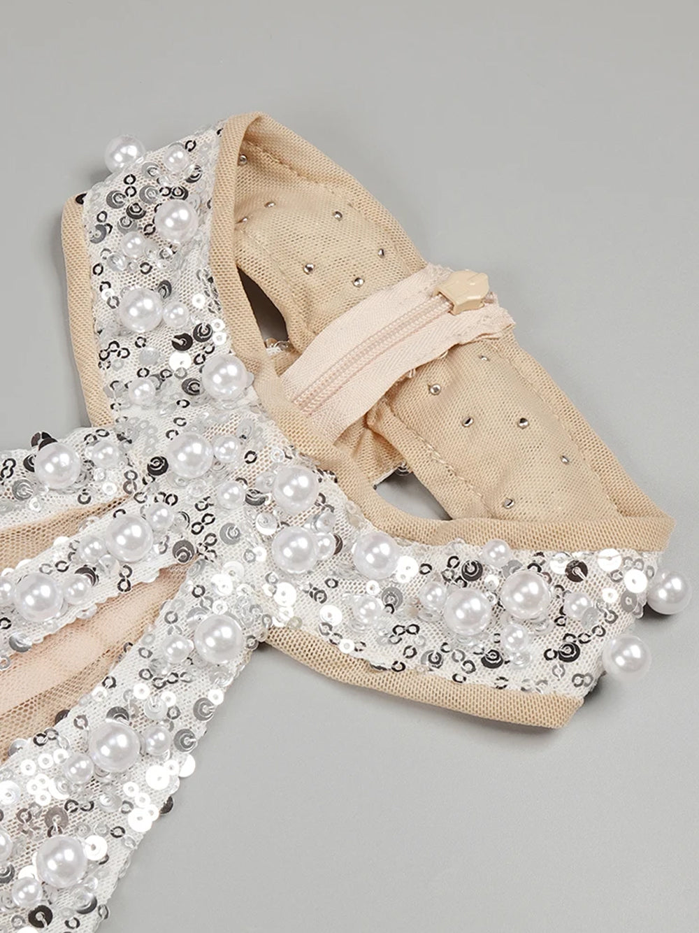 BETH Sequins & Feathers Mini Dress