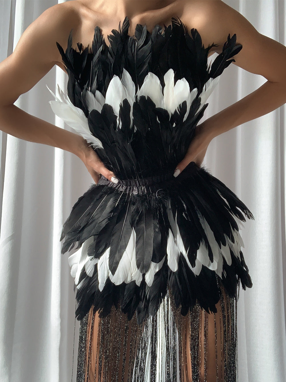 SO LIBERTY Feathers Tassel Dress