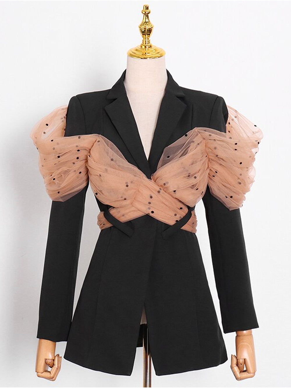 ARCO Blazer w Wrapped Mesh Bow-knot 16