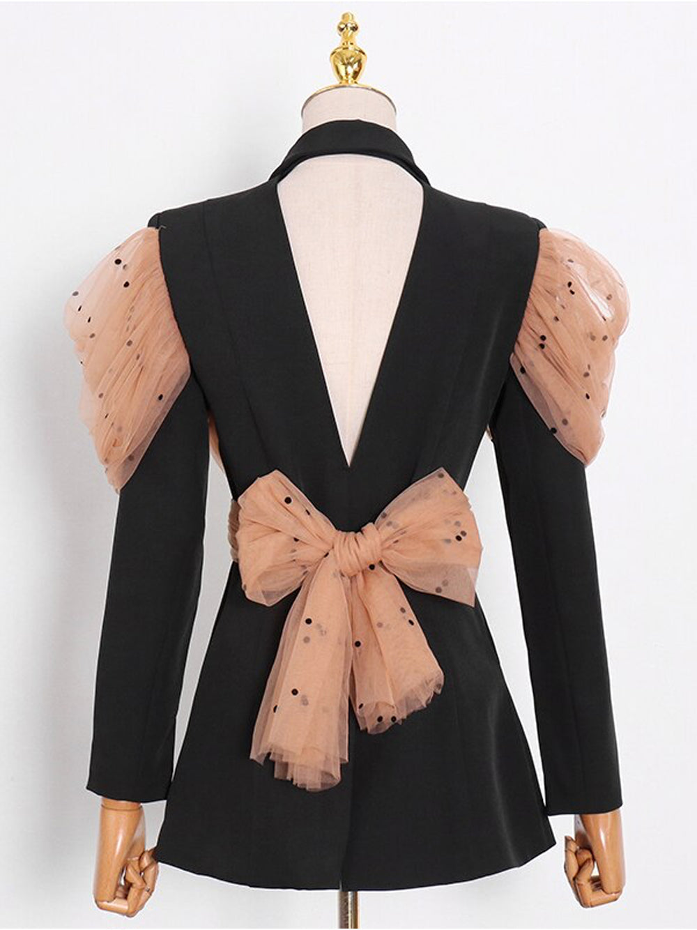 ARCO Blazer w Wrapped Mesh Bow-knot 15