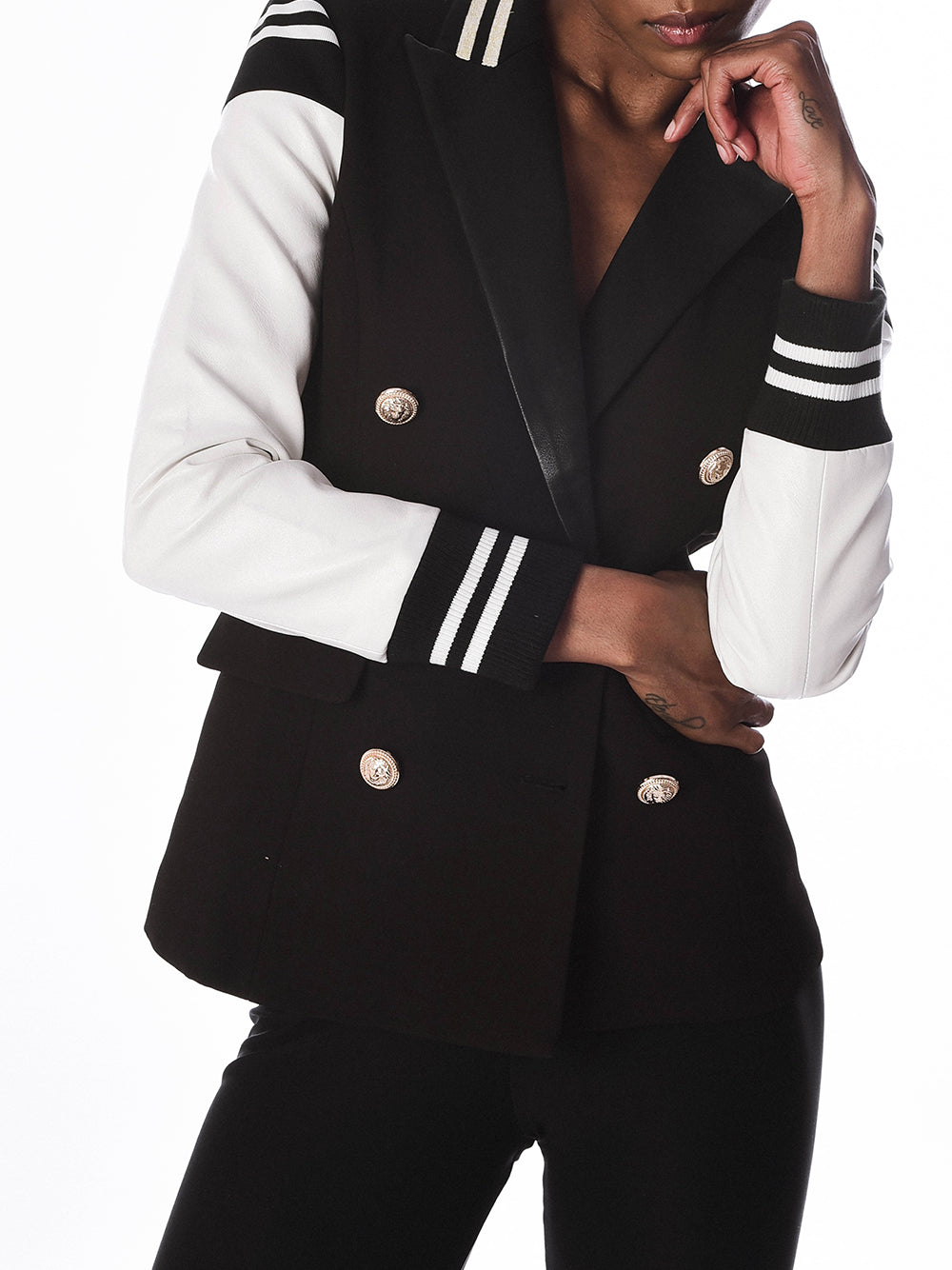 Fitted Stripe Detail Jacket 9