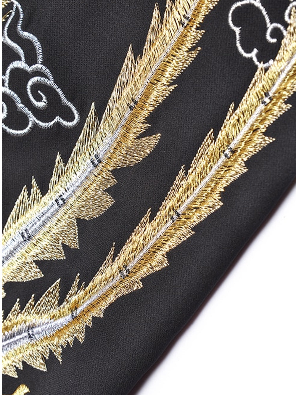 Embroidered Lapel Long Sleeve Asymmetric Blazer Midi Dress 13