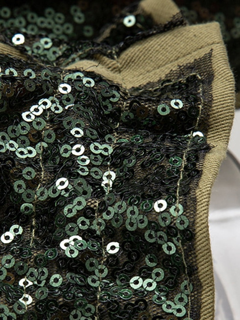 Sequins Lace Up Jacket 6