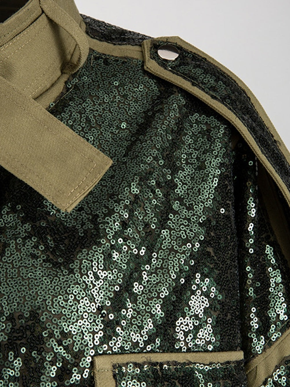 Sequins Lace Up Jacket 3