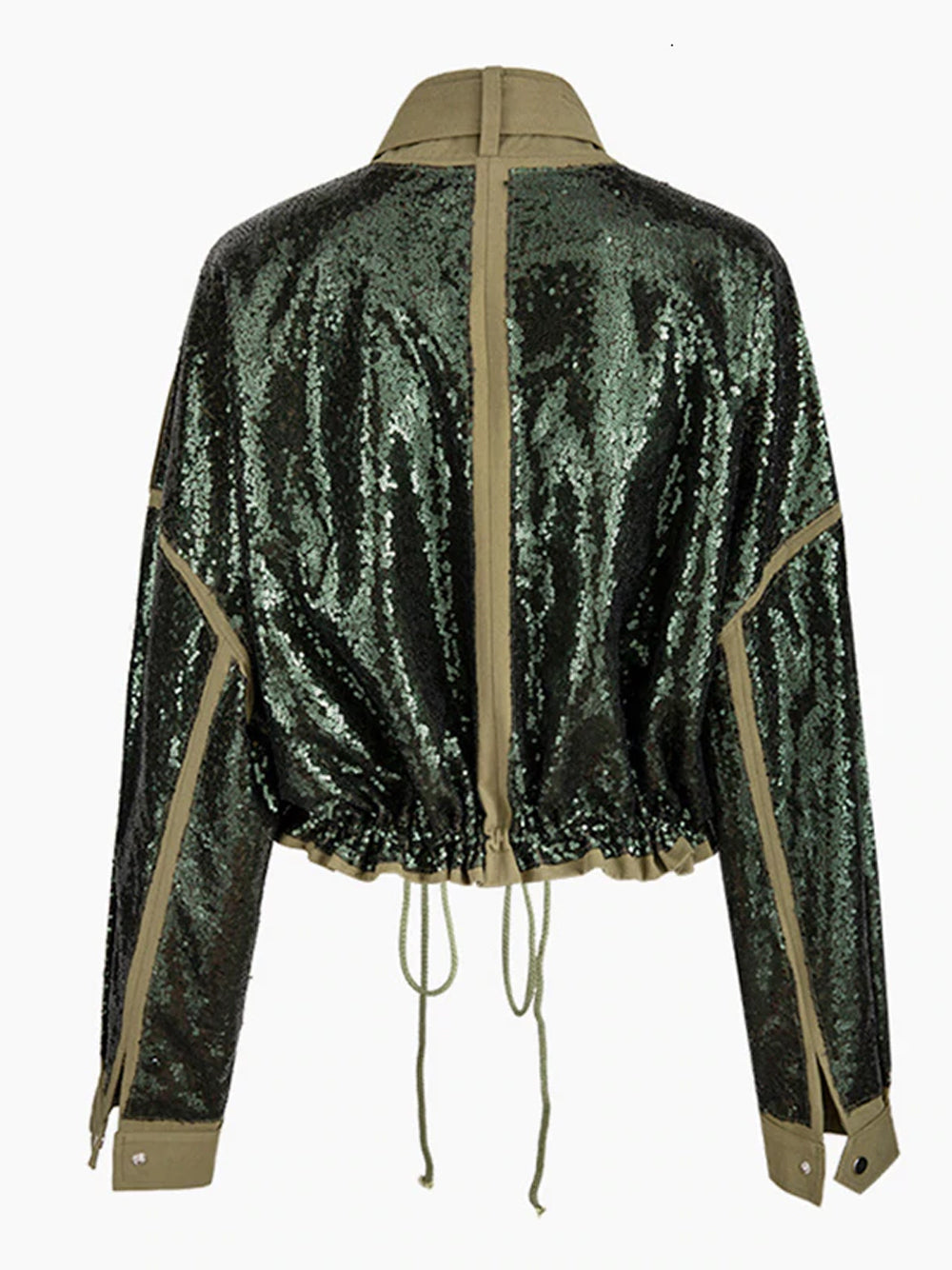 Sequins Lace Up Jacket 2