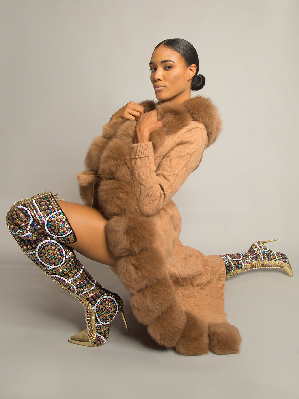 CAVO Fur & Cashmere Cardigan 15
