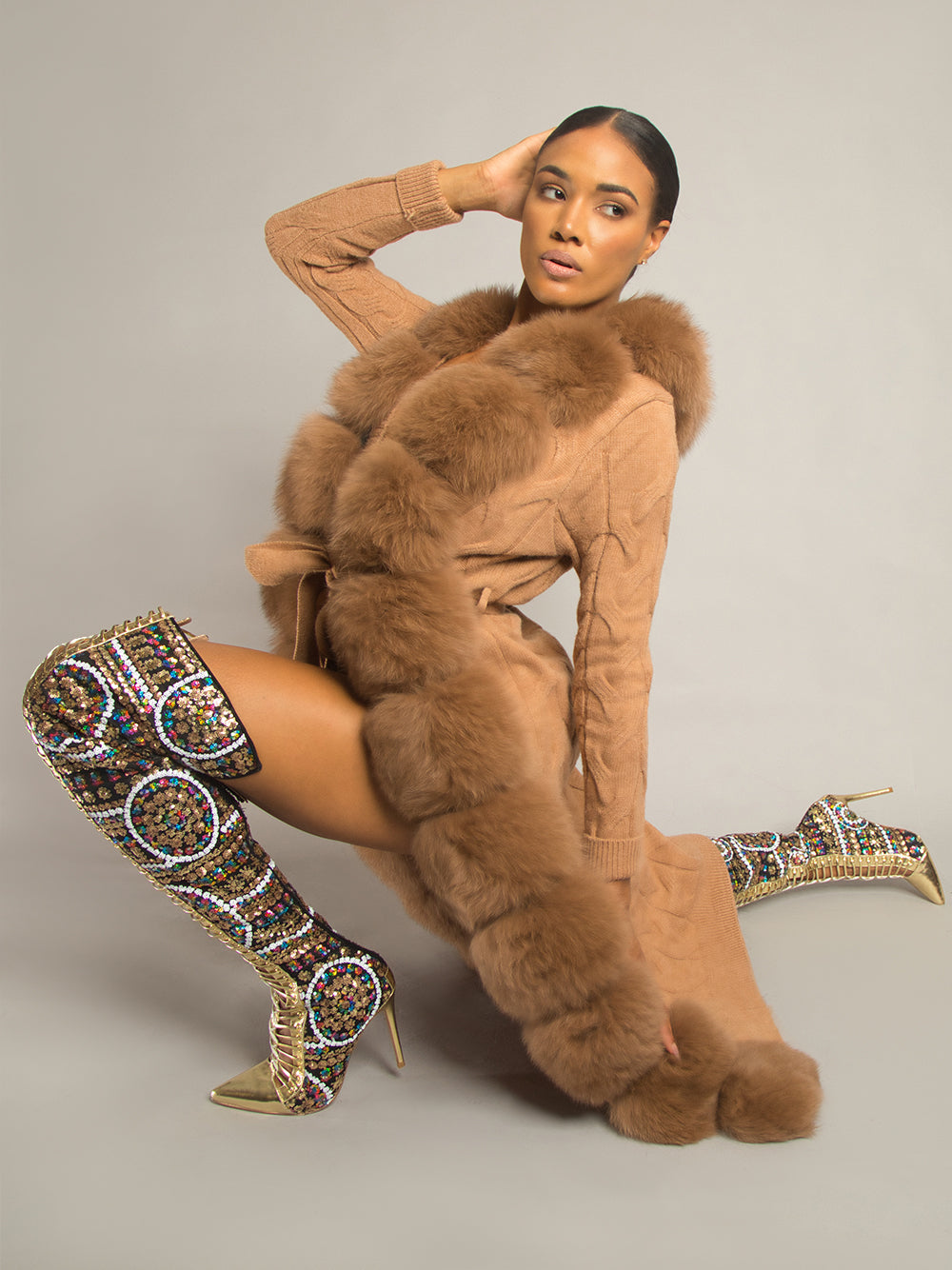 CAVO Fur & Cashmere Cardigan 24