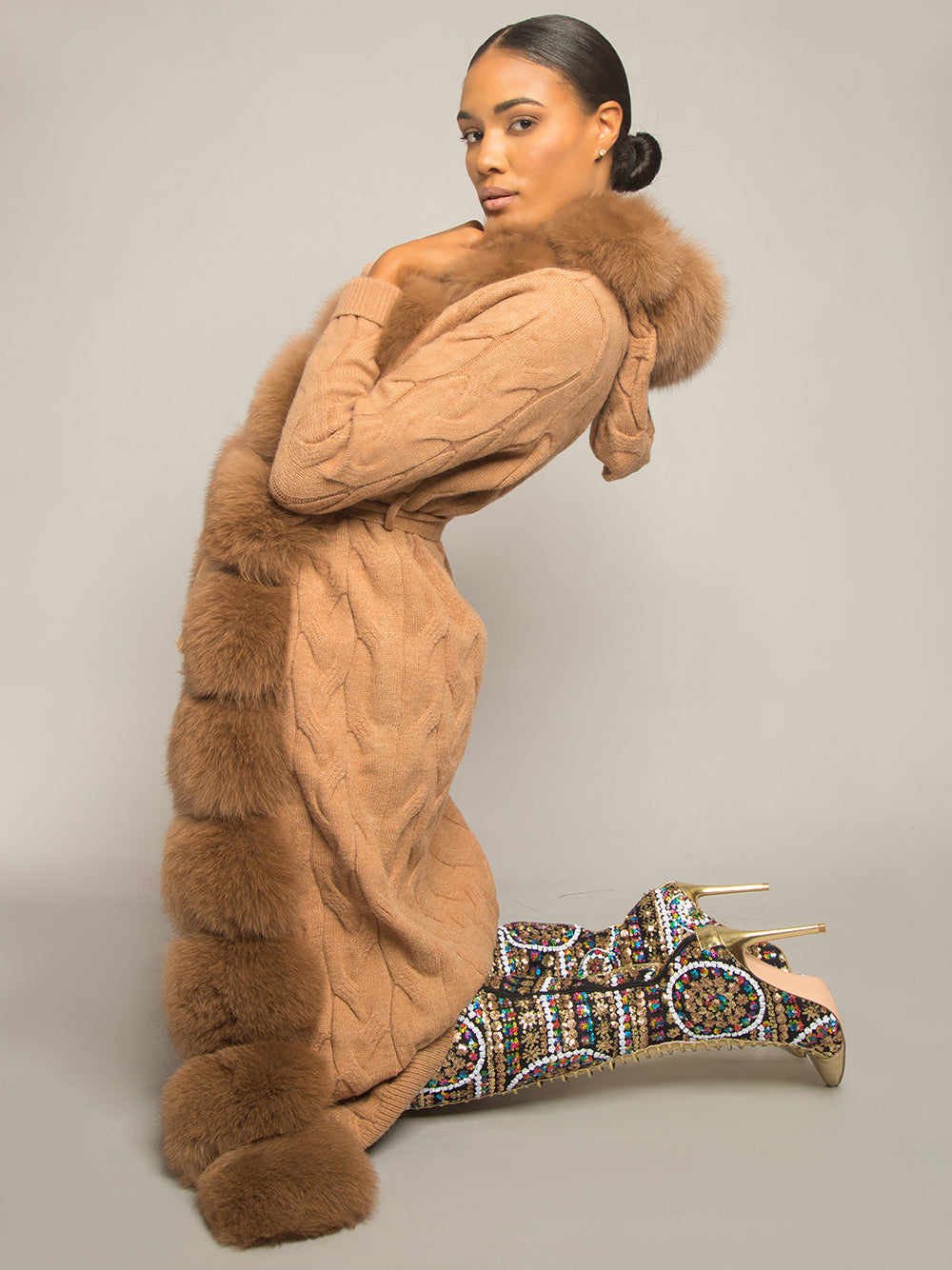 CAVO Fur & Cashmere Cardigan 3