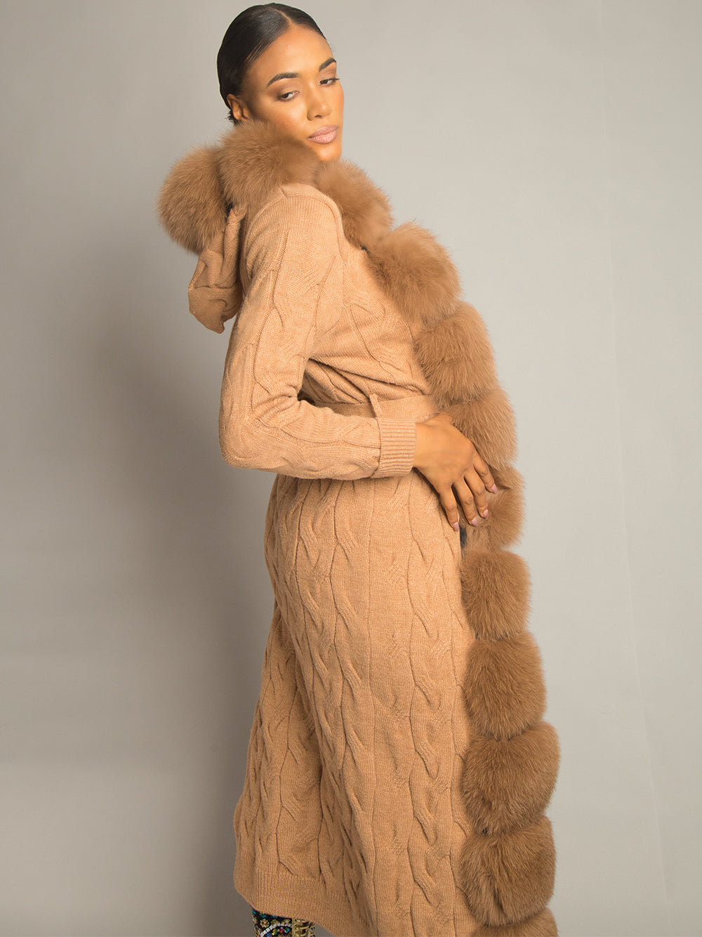 CAVO Fur & Cashmere Cardigan 16