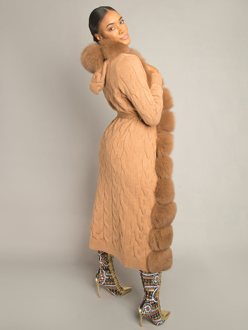 CAVO Fur & Cashmere Cardigan 20