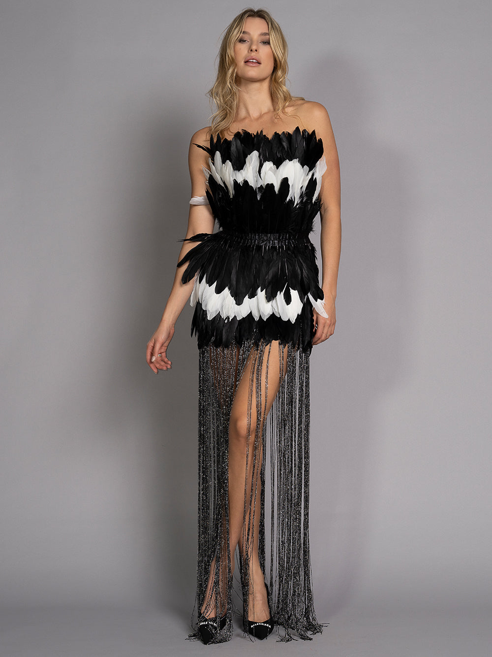 SO LIBERTY Feathers Tassel Dress