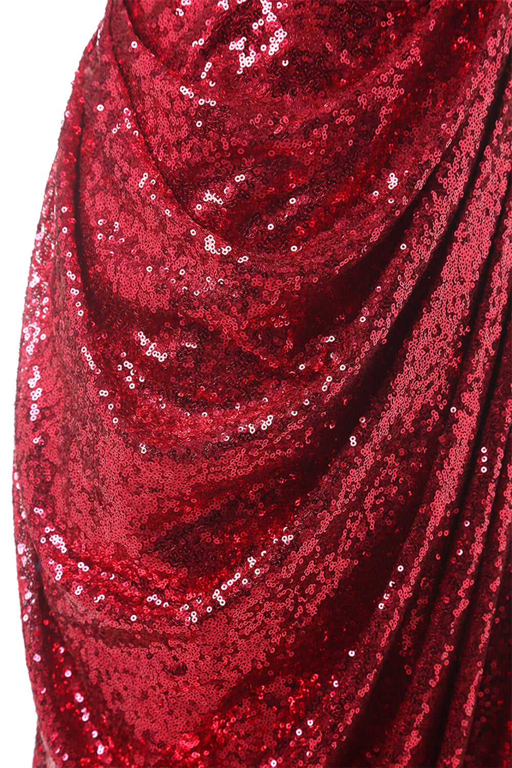 Red Mermaid Sequin Prom Dress - Fashionpara