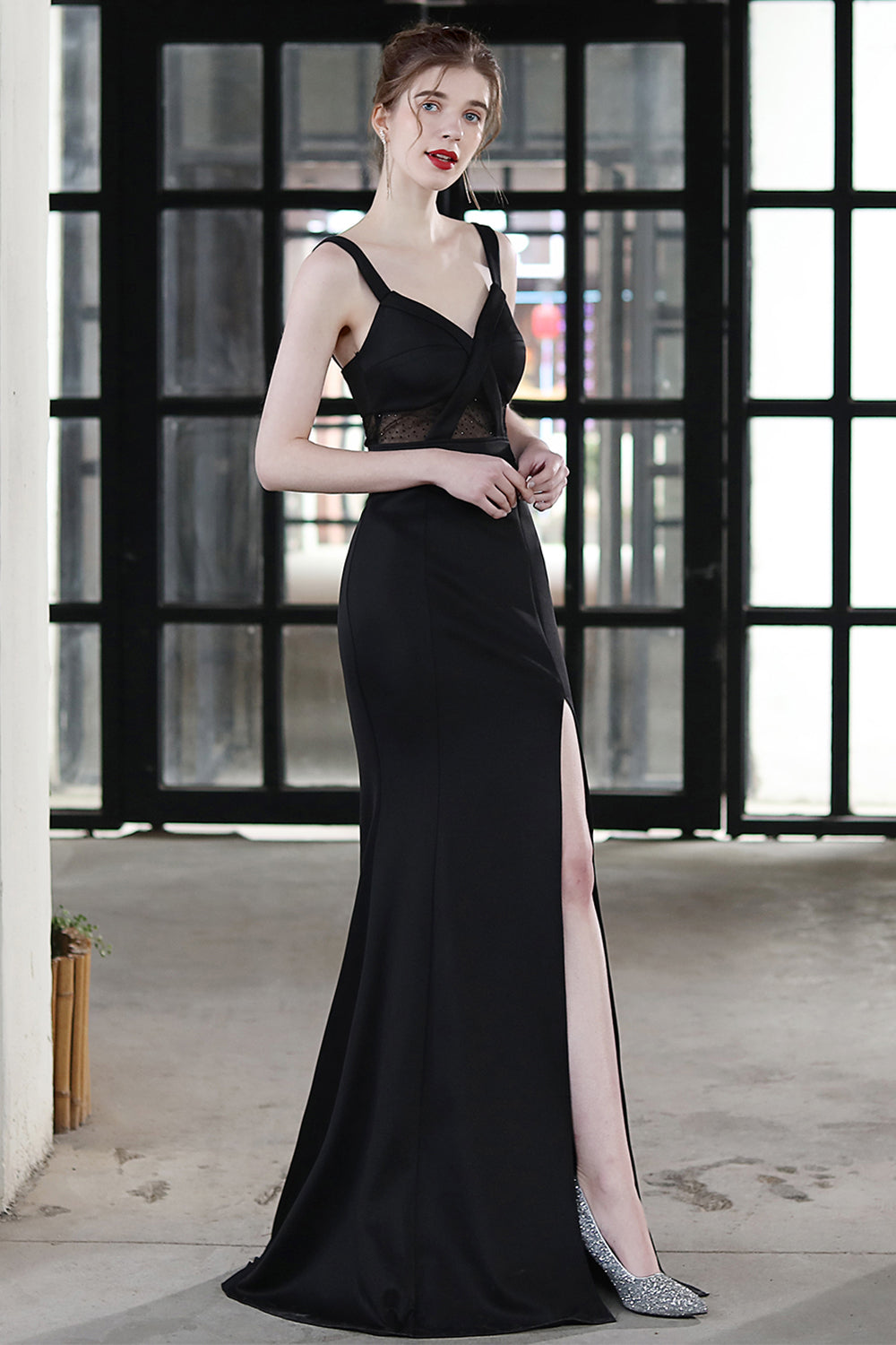 Black Mermaid Long Prom Formal Dress - Fashionpara
