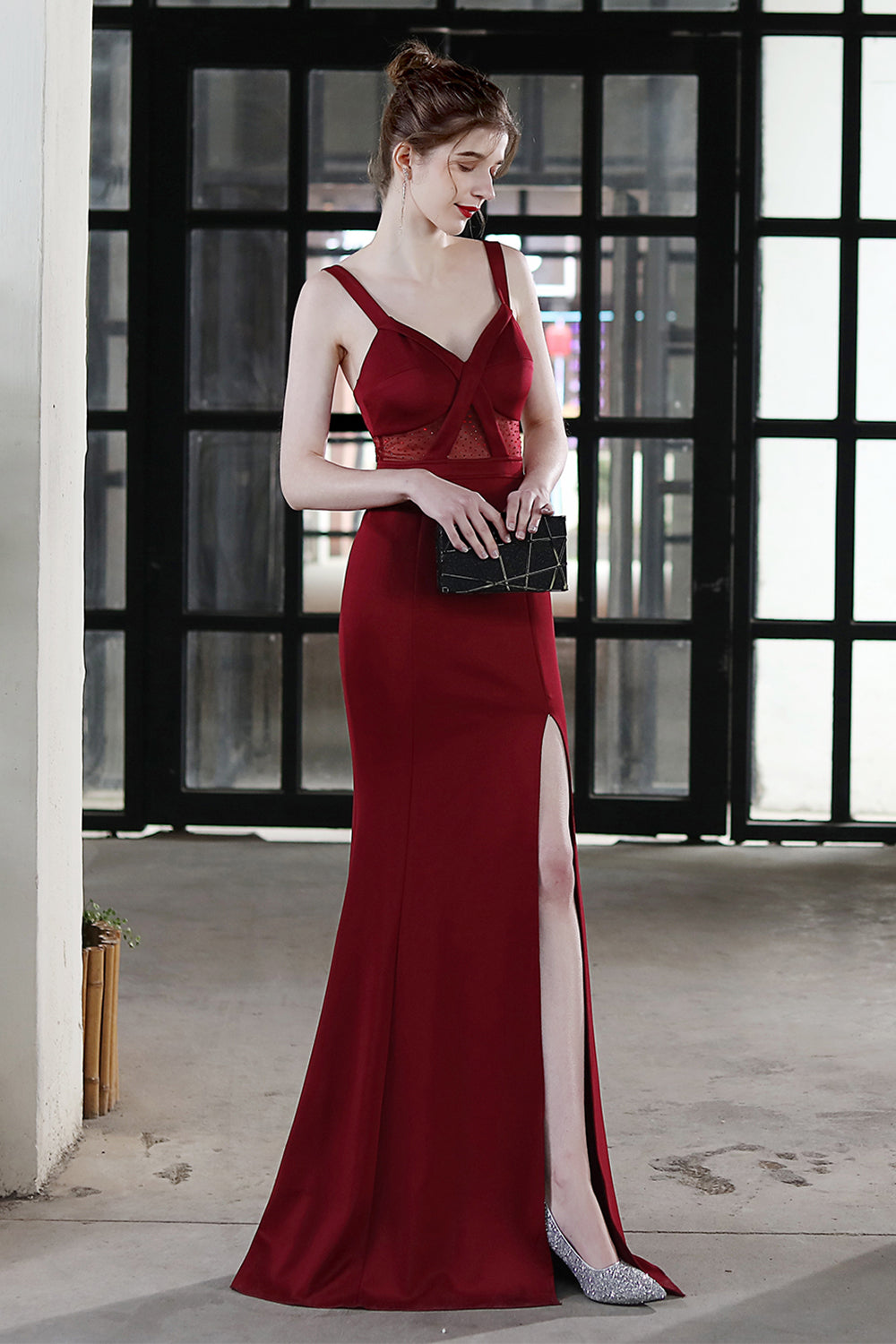 Black Mermaid Long Prom Formal Dress - Fashionpara