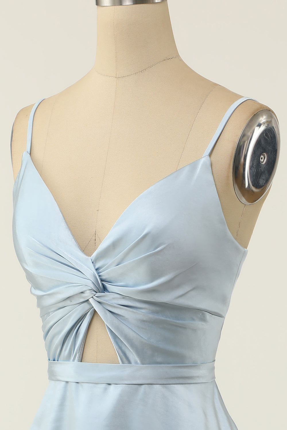 A Line Spaghetti Straps Blush Short Homecoming Party Dress - Fashionpara