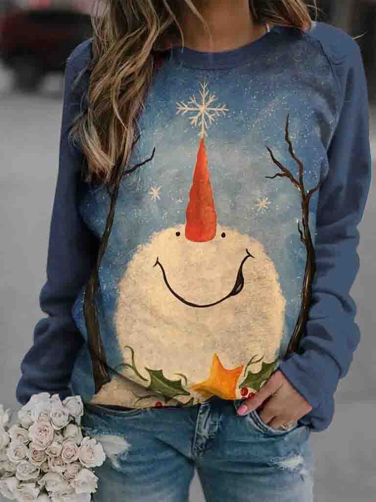 Women Printed Paneled Street Sweatshirt