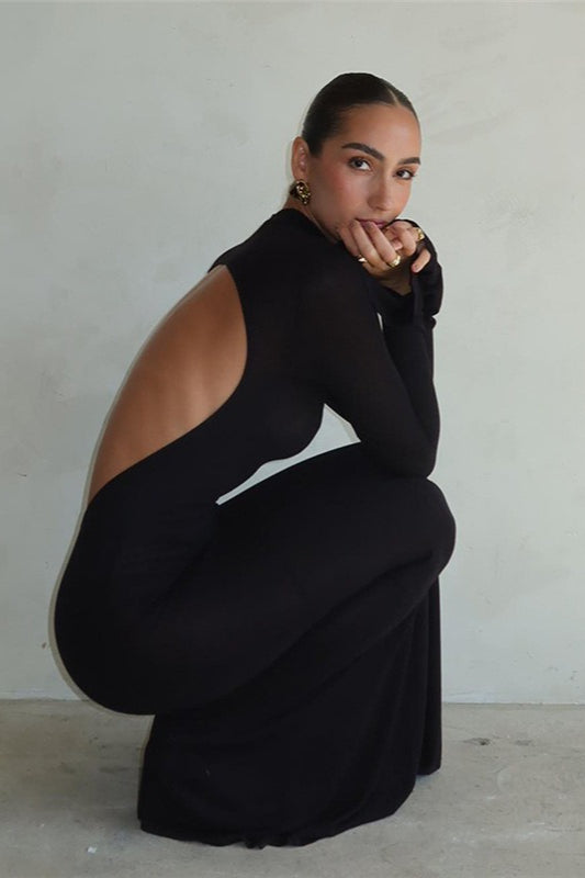 Low-Back Bodycon Party Dress