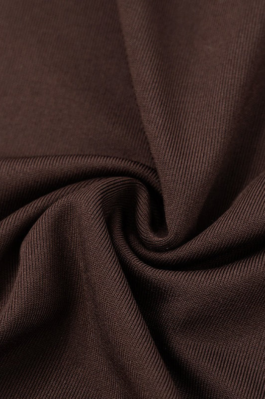 Draped High Neck Cape Mini Dress 4