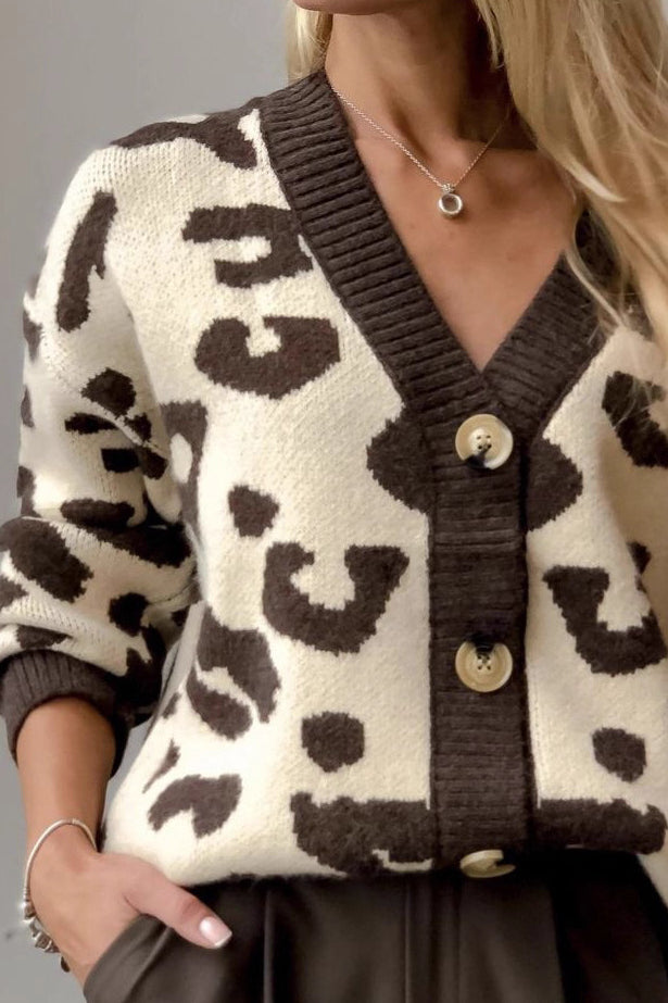 Casual Leopard Pattern Cardigan 2