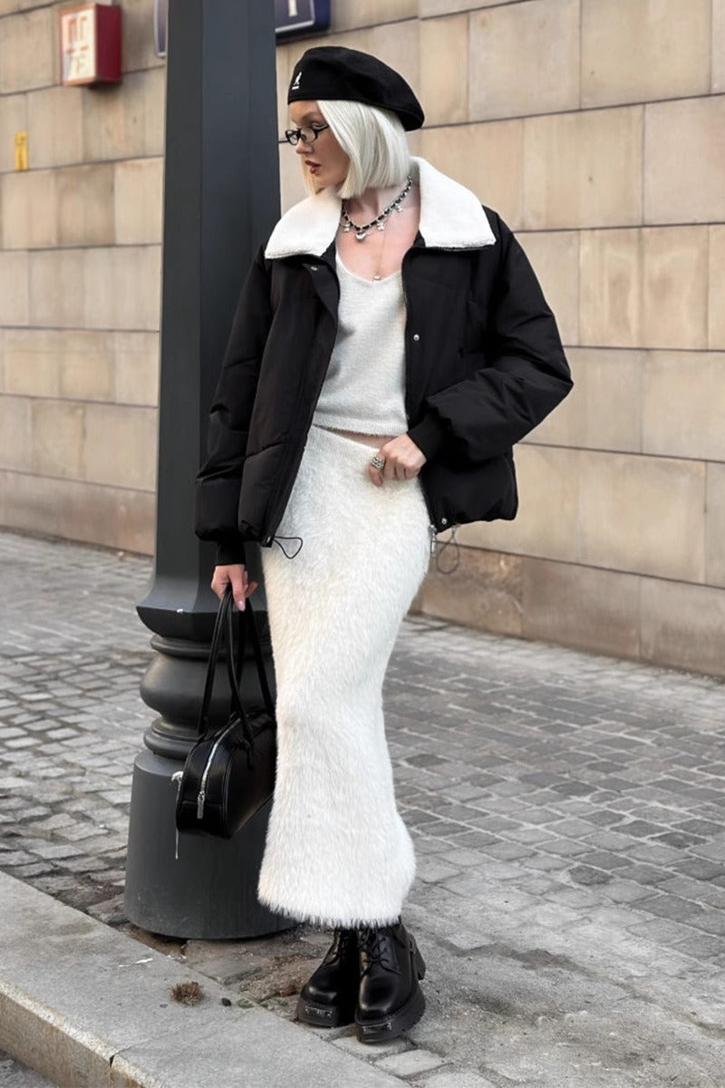 Solid Color Office Bodycon Pencil Skirt