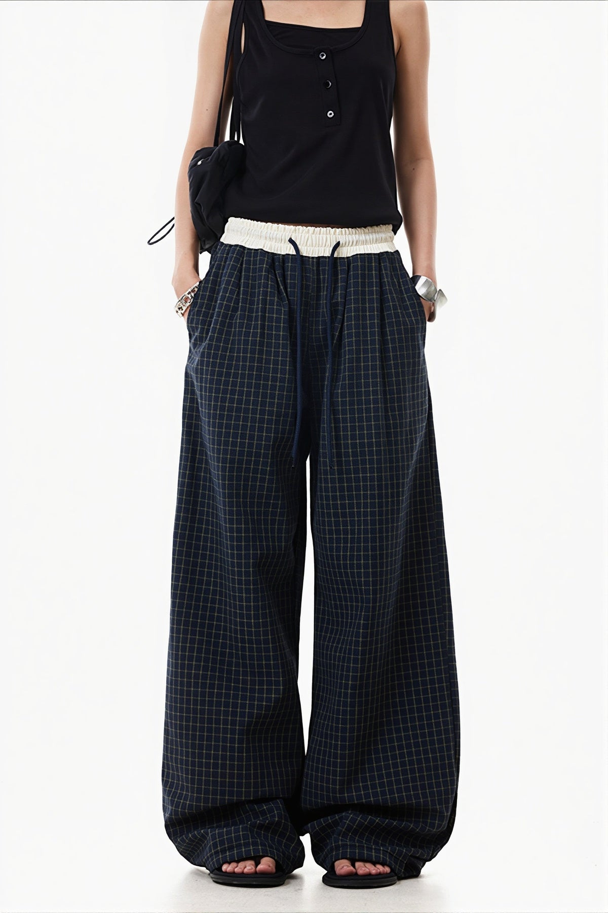 Low Rise Baggy Wide Leg Pants