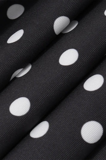 Halter Backless Polka Dot Mini Dress - Fashionpara