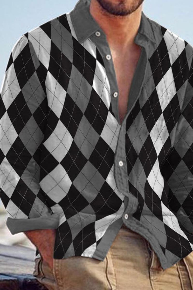 Men's Cotton&Linen Long-Sleeved Fashion Casual Shirt - Fashionpara