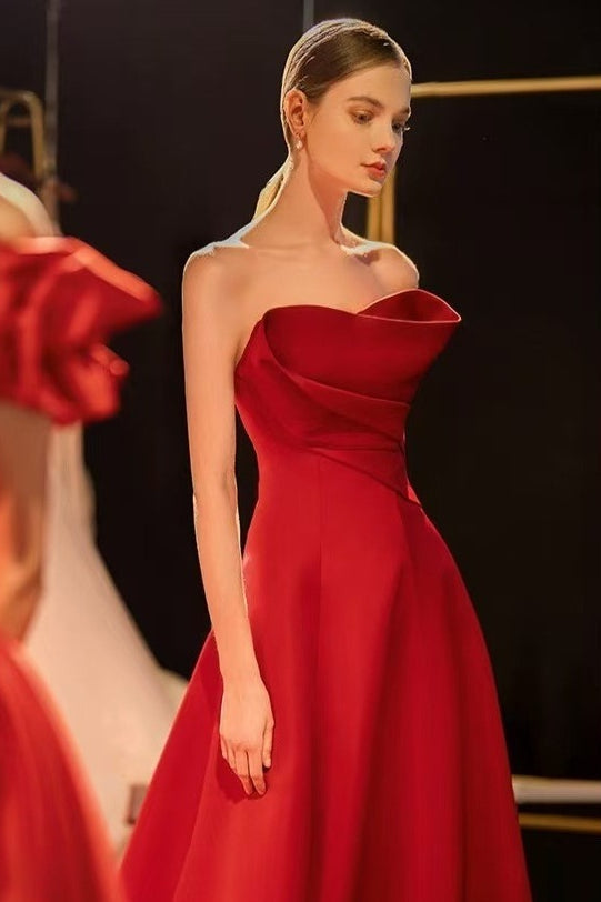 Satin Off Shoulder Ruched Formal Dress - View 2