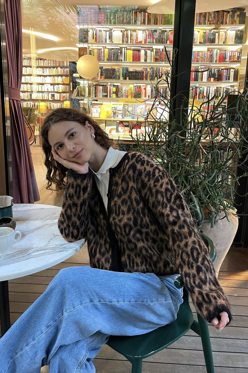 Retro Soft Touch Leopard Cardigan 2